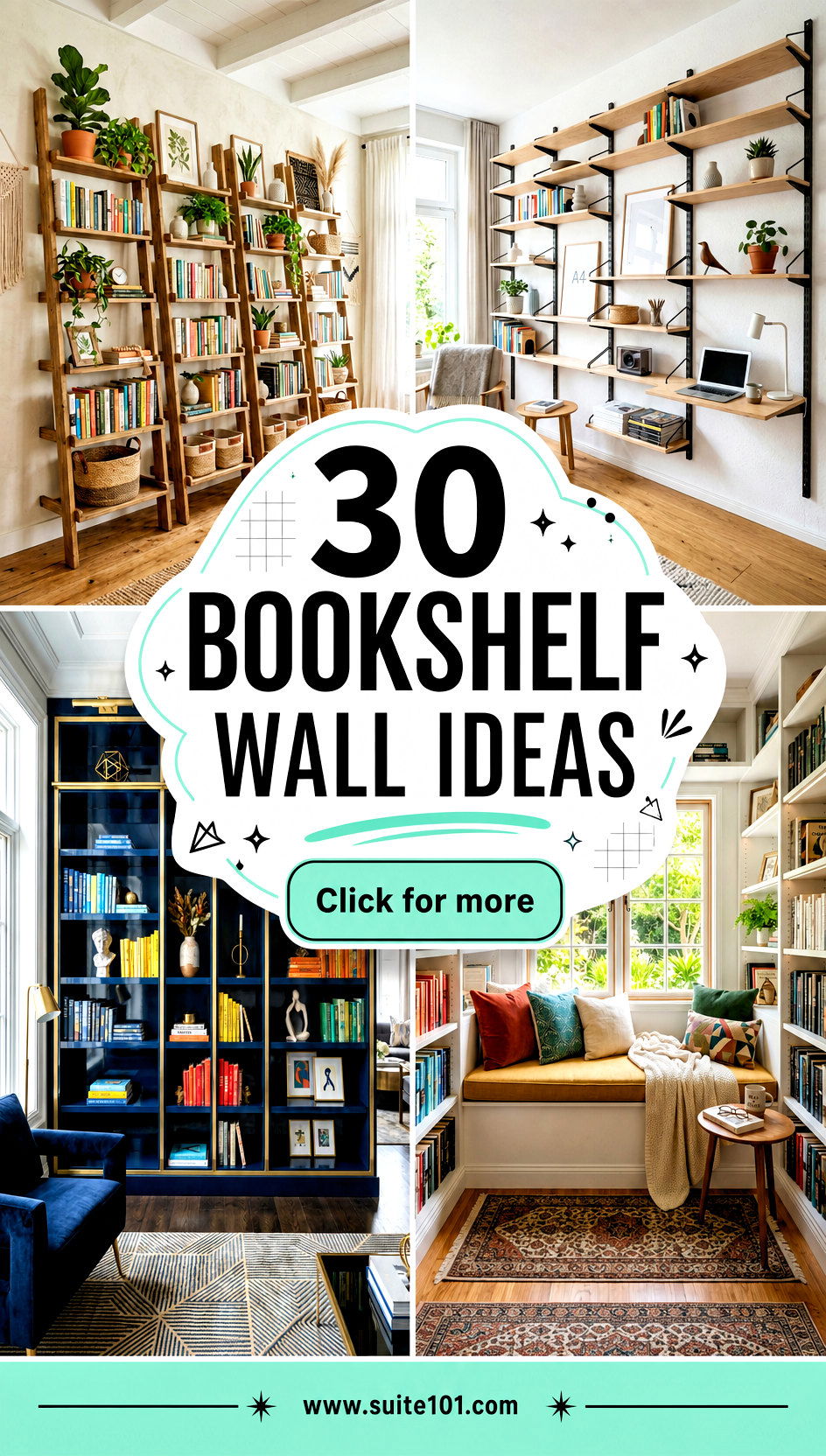 30 bookshelf wall ideas To Turn Blank Space Into Storage And Style - 30 bookshelf wall ideas To Turn Blank Space Into Storage And Style