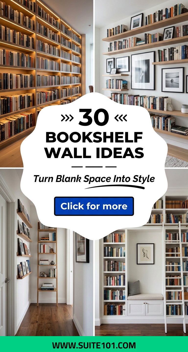 30 bookshelf wall ideas To Turn Blank Space Into Storage And Style - 30 bookshelf wall ideas To Turn Blank Space Into Storage And Style