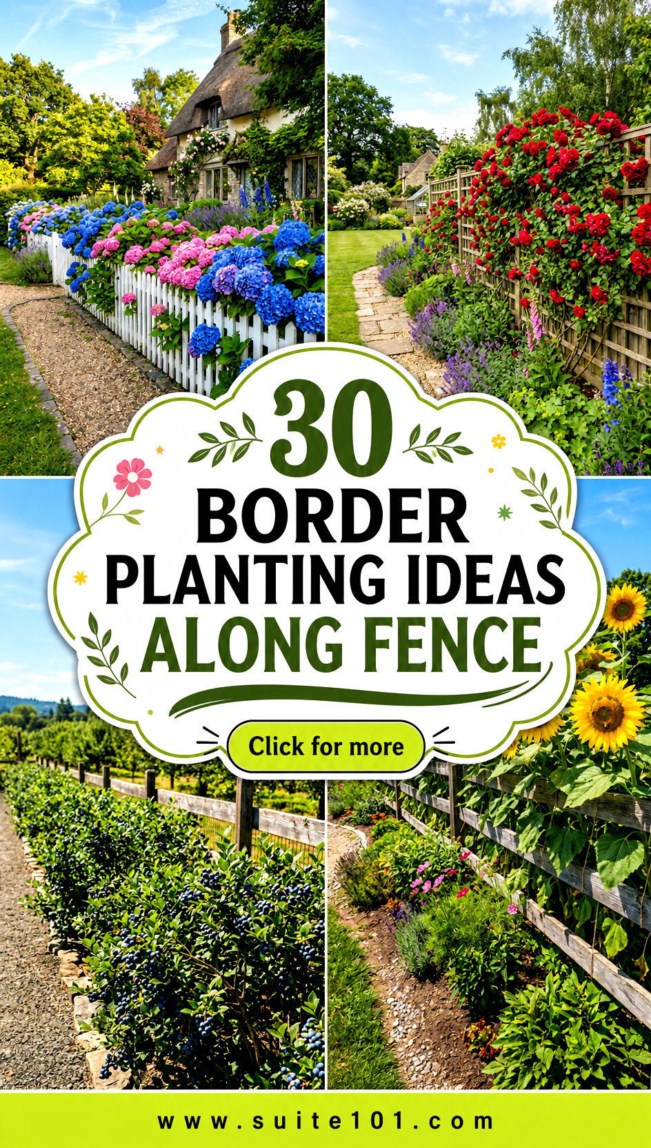 30 border planting ideas along fence For A Lush Private Backyard - 30 border planting ideas along fence For A Lush, Private Backyard