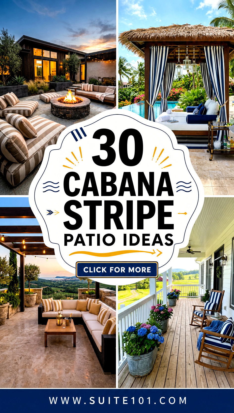 30 cabana stripe patio ideas for bold breezy outdoor style - 30 cabana stripe patio ideas for bold, breezy outdoor style