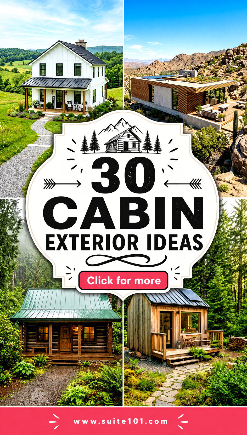 30 cabin exterior ideas for a Cozy Rustic First Impression - 30 cabin exterior ideas for a Cozy Rustic First Impression