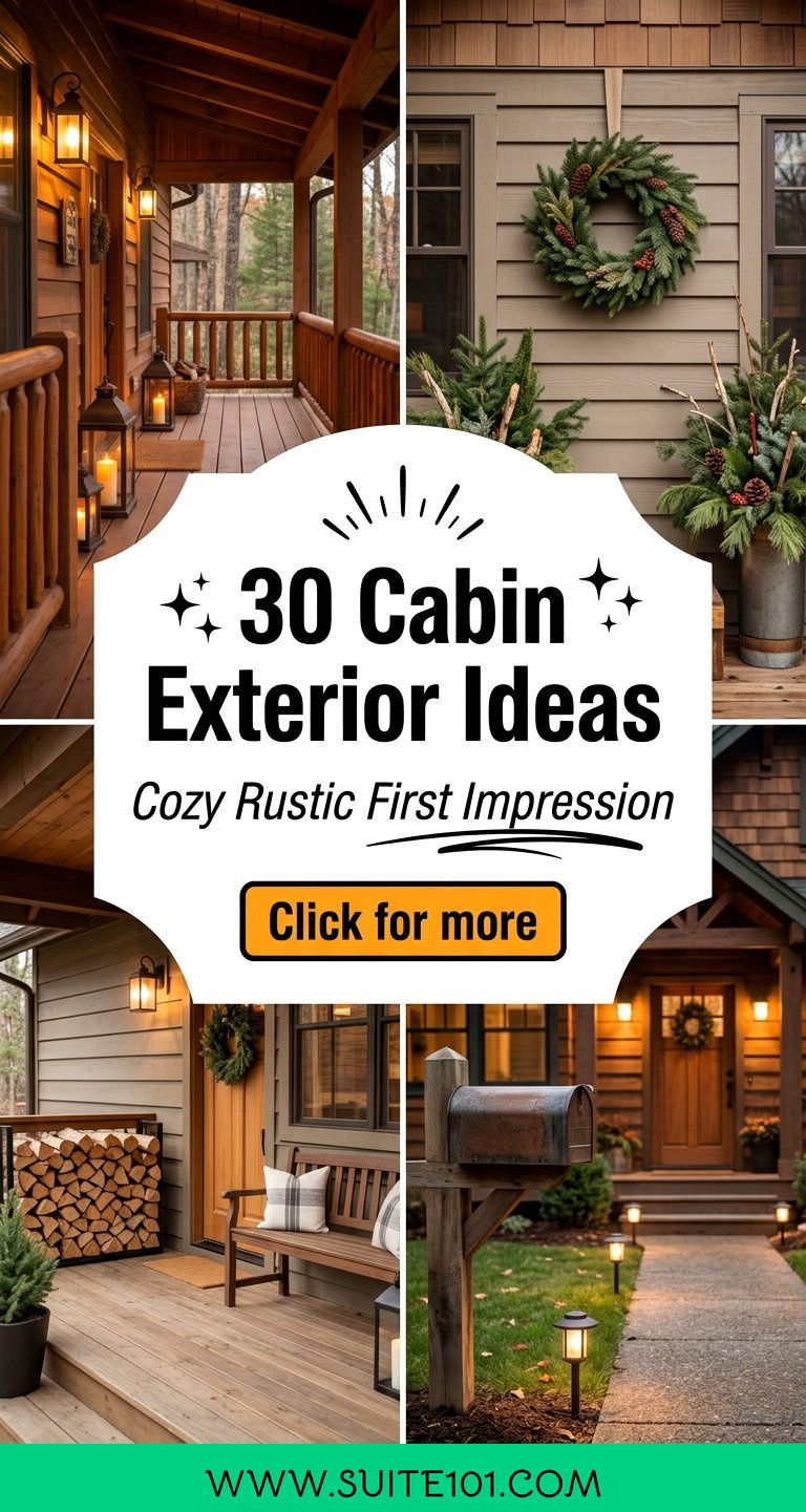 30 cabin exterior ideas for a Cozy Rustic First Impression - 30 cabin exterior ideas for a Cozy Rustic First Impression