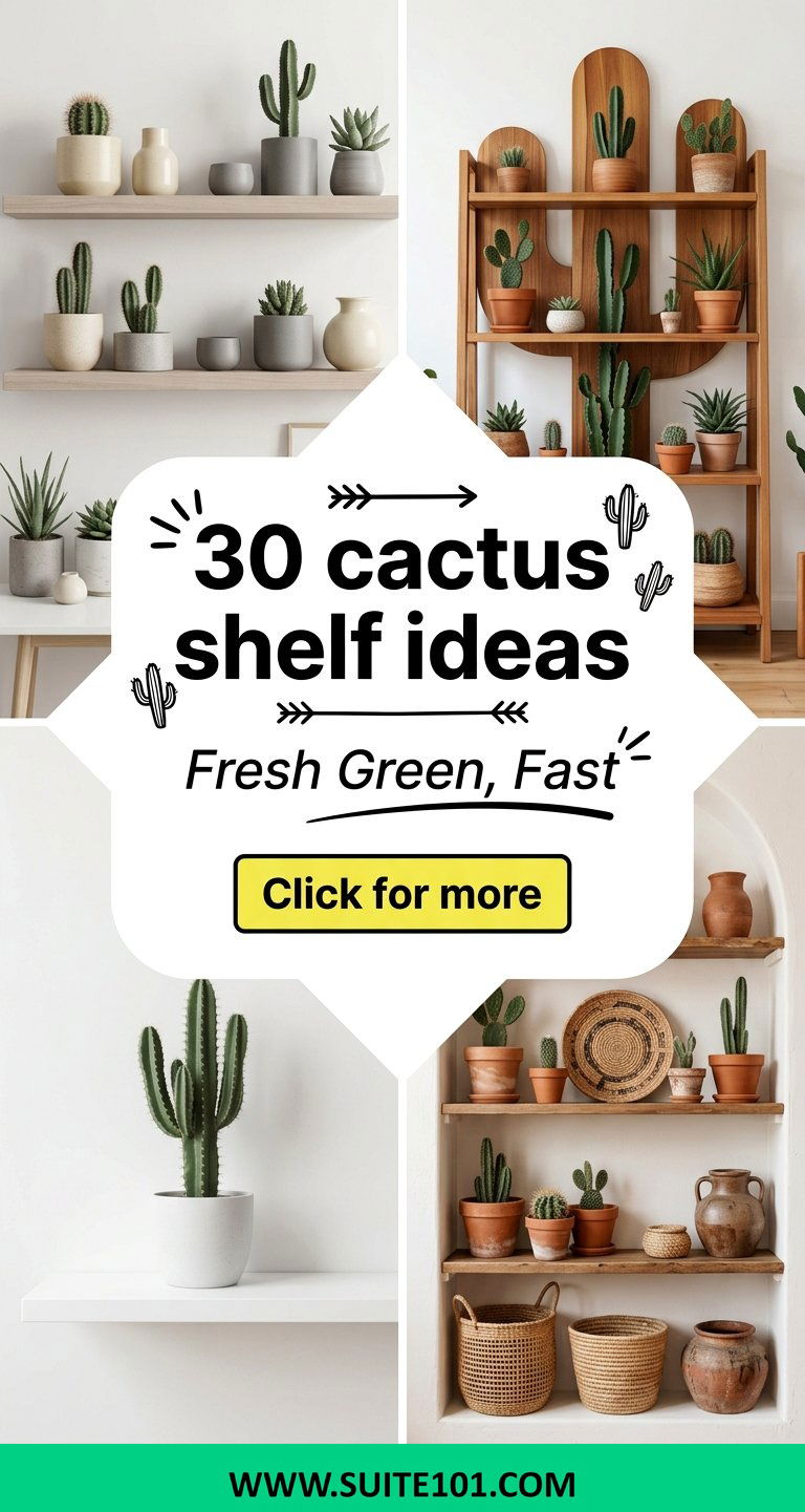 30 cactus shelf ideas to Style a Fresh Green Moment in Minutes - 30 cactus shelf ideas to Style a Fresh Green Moment in Minutes