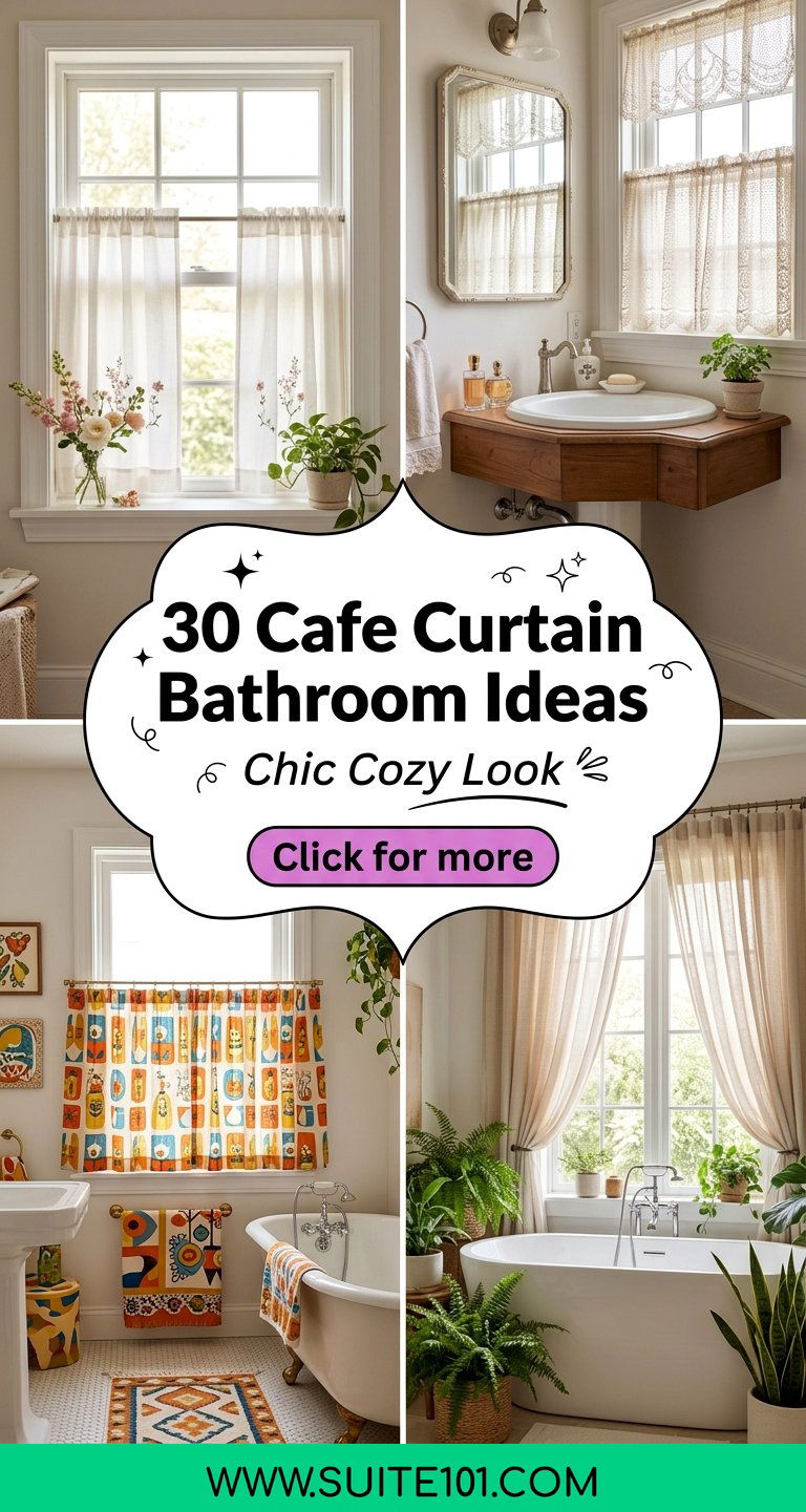 30 cafe curtain bathroom ideas for a Chic Cozy Look That Pops - 30 cafe curtain bathroom ideas for a Chic, Cozy Look That Pops