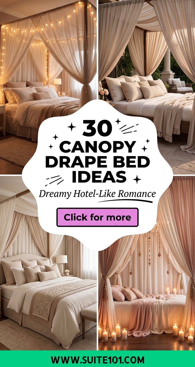 30 canopy drape bed ideas for dreamy hotel-like romance - 30 canopy drape bed ideas for dreamy, hotel-like romance