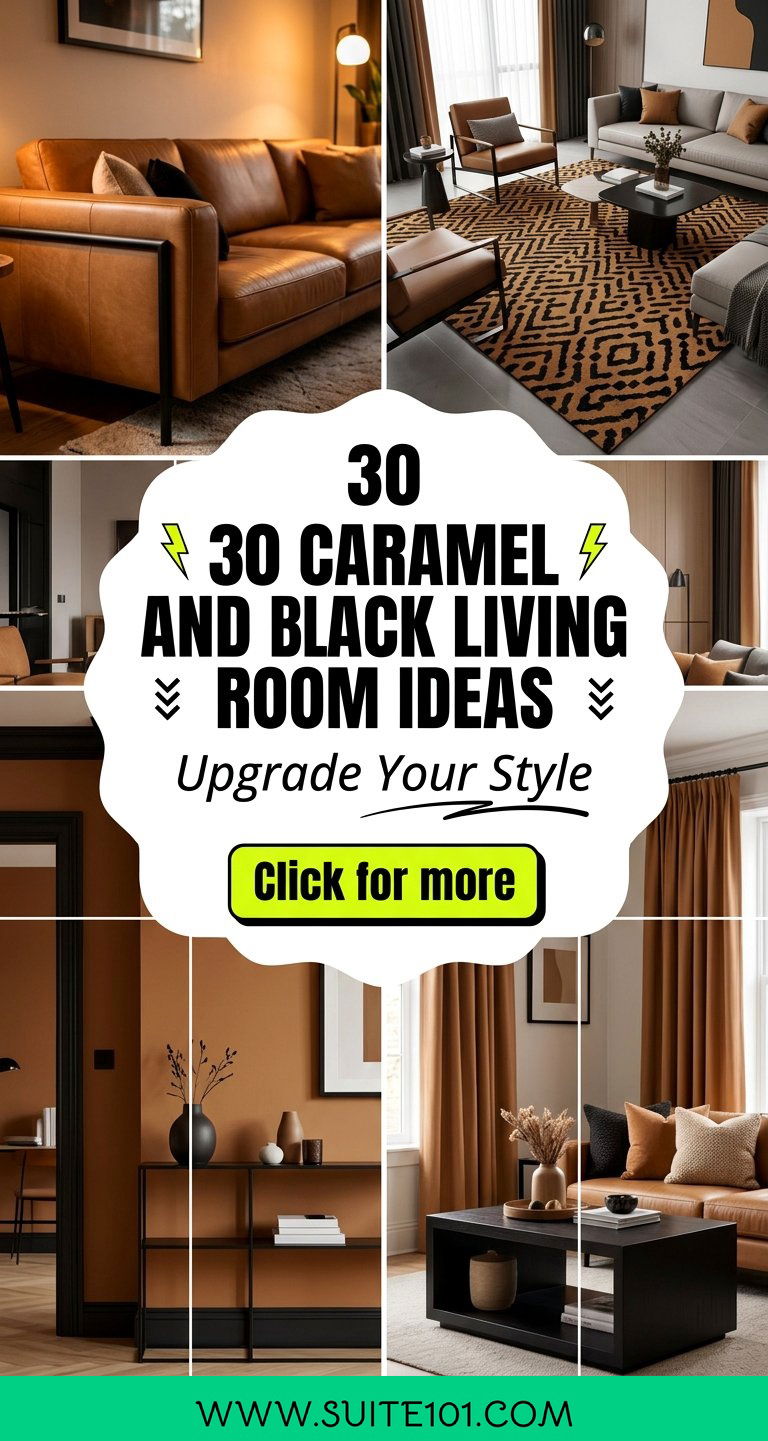 30 caramel and black living room ideas to upgrade your style - 30 caramel and black living room ideas to upgrade your style