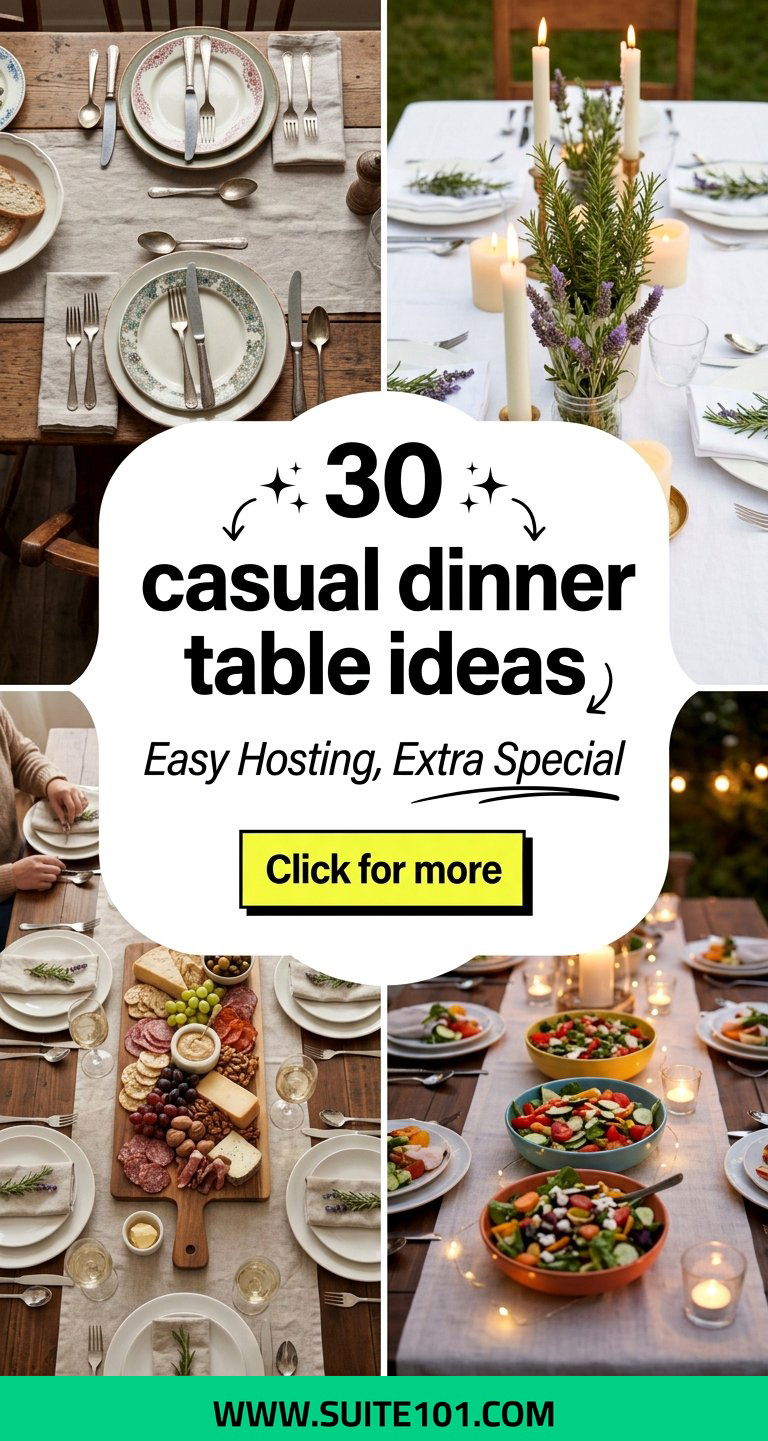 30 casual dinner table ideas for easy hosting that feels special - 30 casual dinner table ideas for easy hosting that feels special