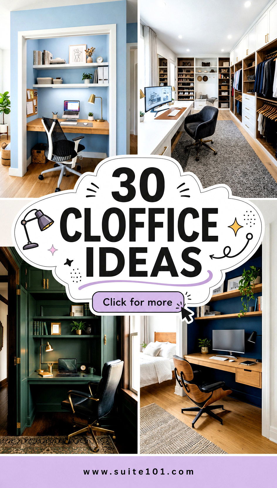 30 cloffice ideas Clever Closet Office Setups Youll Love - 30 cloffice ideas: Clever Closet Office Setups You'll Love
