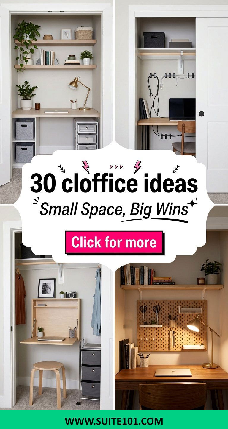 30 cloffice ideas Clever Closet Office Setups Youll Love - 30 cloffice ideas: Clever Closet Office Setups You'll Love