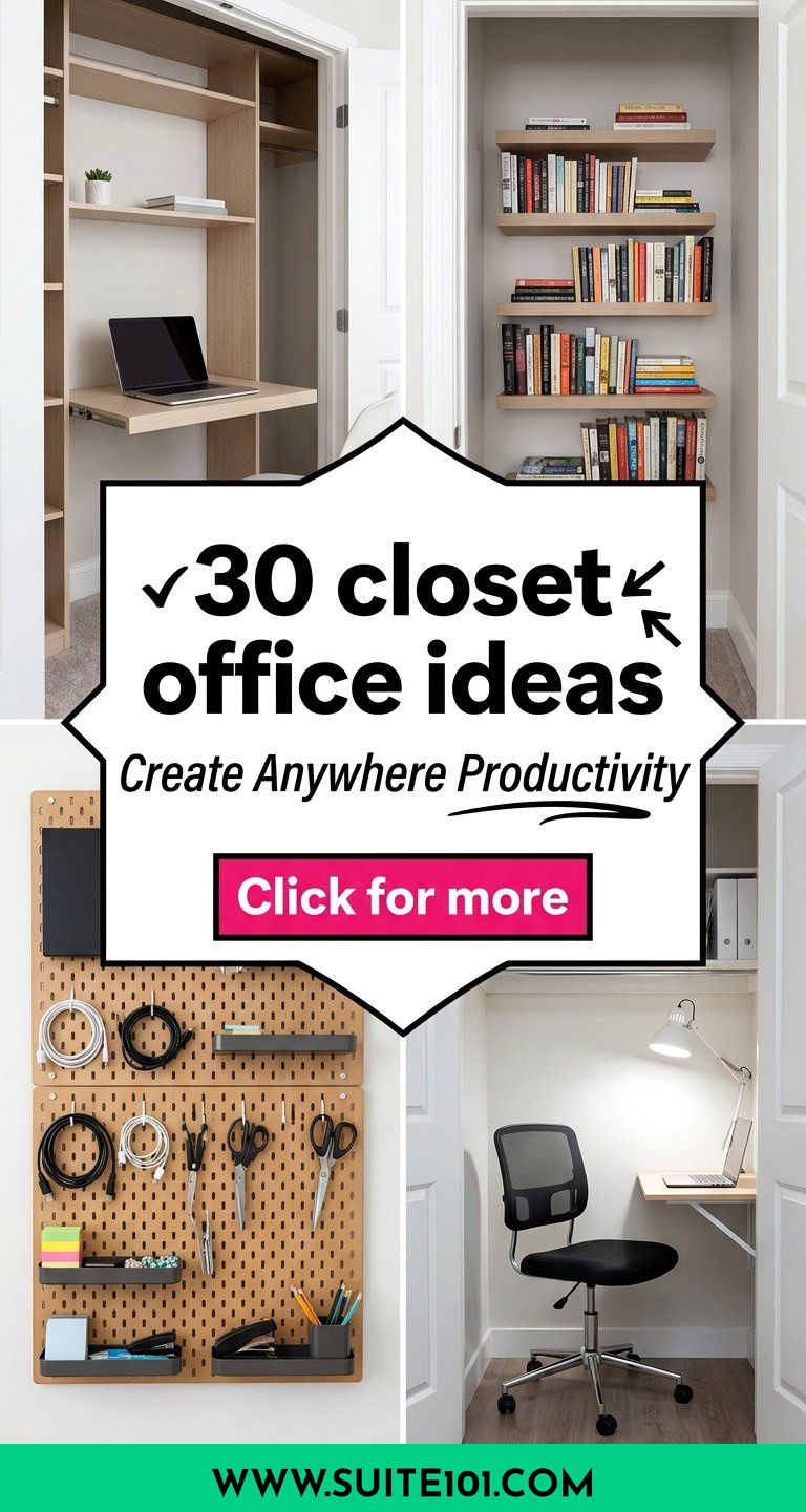 30 closet office ideas Create a Productive Workspace Anywhere - 30 closet office ideas: Create a Productive Workspace Anywhere