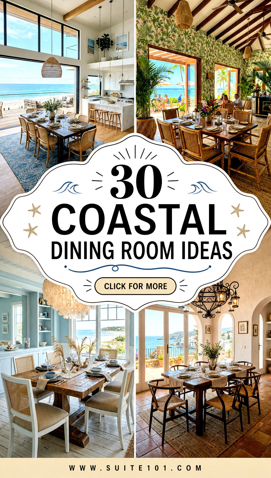 30 coastal dining room ideas Create a Sunlit Table for Guests - 30 coastal dining room ideas: Create a Sunlit Table for Guests