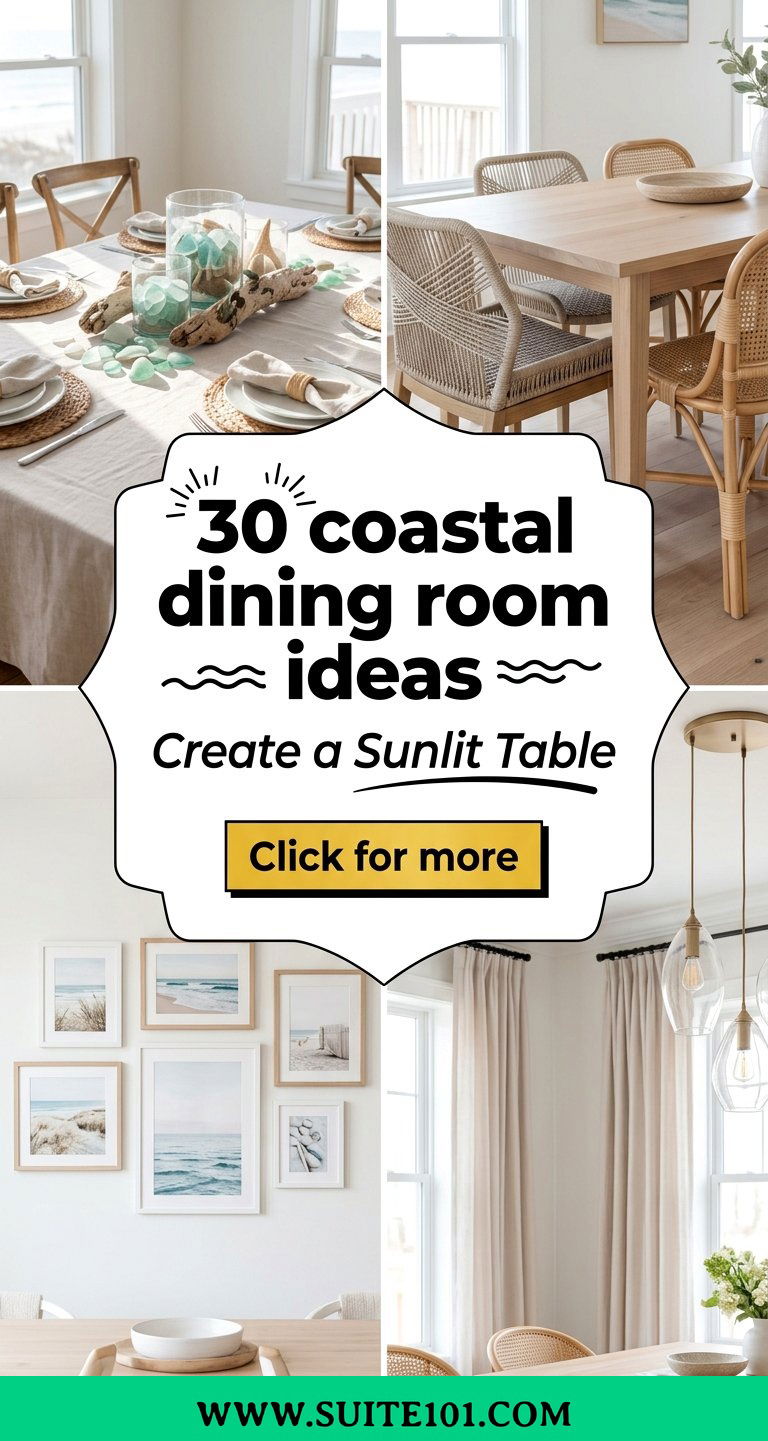 30 coastal dining room ideas Create a Sunlit Table for Guests - 30 coastal dining room ideas: Create a Sunlit Table for Guests
