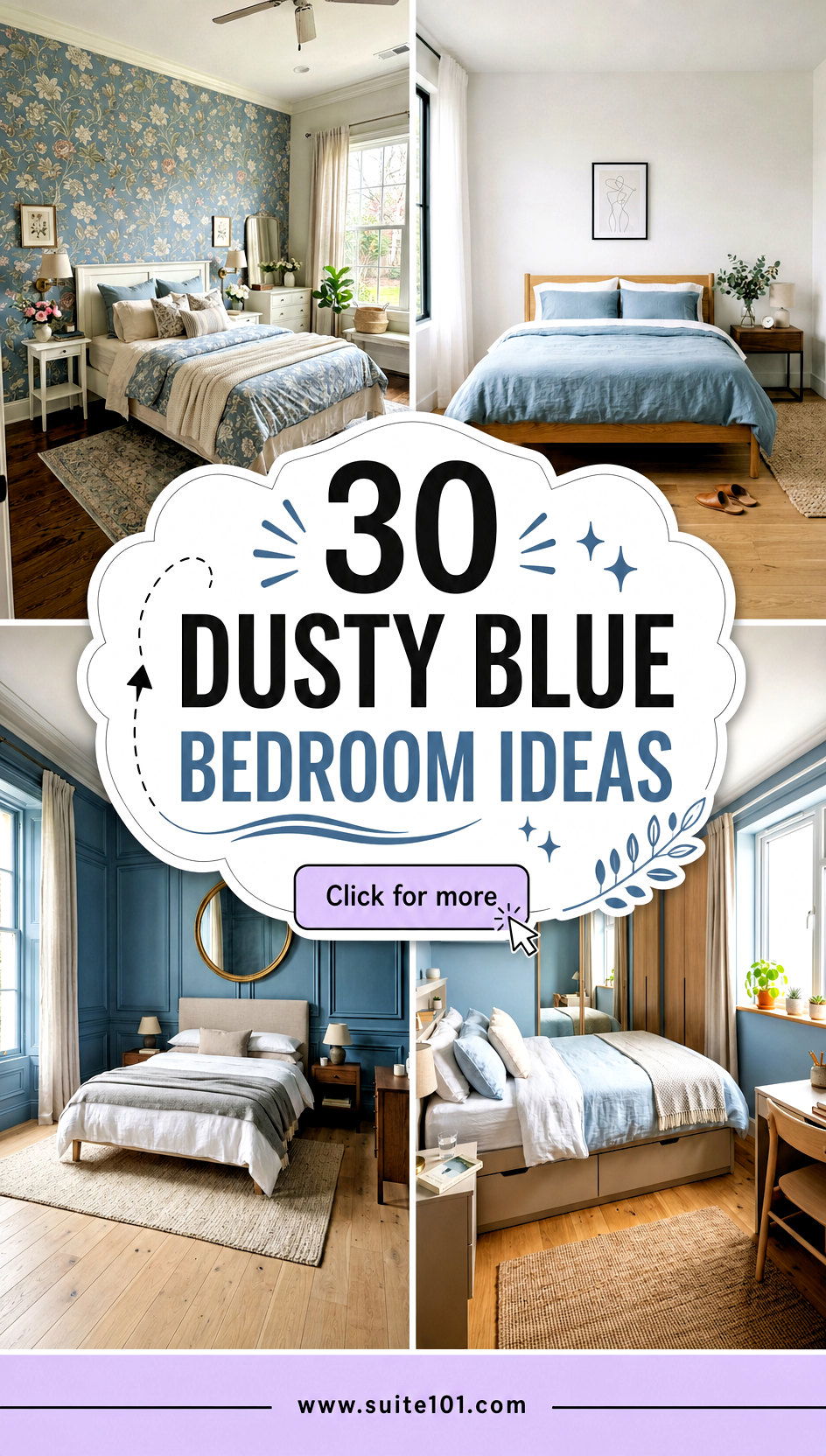 30 dusty blue bedroom ideas for a Calm Modern Retreat Today - 30 dusty blue bedroom ideas for a Calm, Modern Retreat Today