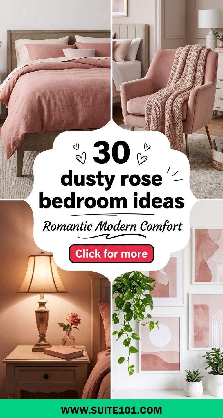 30 dusty rose bedroom ideas for romantic modern comfort - 30 dusty rose bedroom ideas for romantic, modern comfort