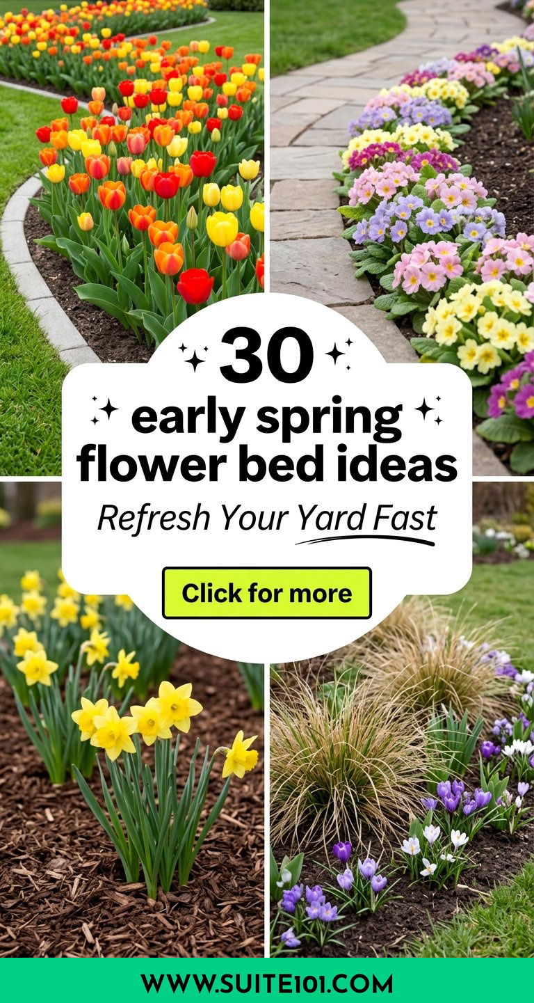 30 early spring flower bed ideas to Refresh Your Yard Fast - 30 early spring flower bed ideas to Refresh Your Yard Fast