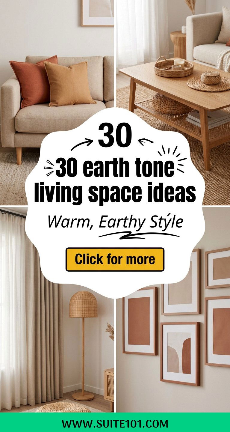 30 earth tone living space ideas for Warm Earthy Style - 30 earth tone living space ideas for Warm, Earthy Style