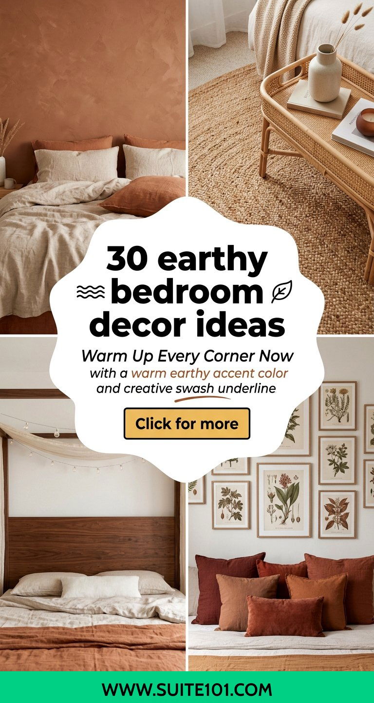 30 earthy bedroom decor ideas to Warm Up Every Corner Now - 30 earthy bedroom decor ideas to Warm Up Every Corner Now