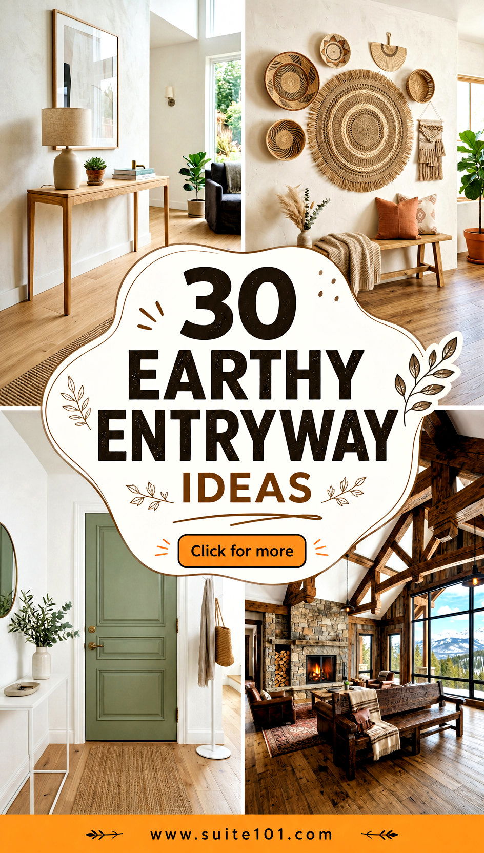 30 earthy entryway ideas for a warm welcoming first impression - 30 earthy entryway ideas for a warm, welcoming first impression