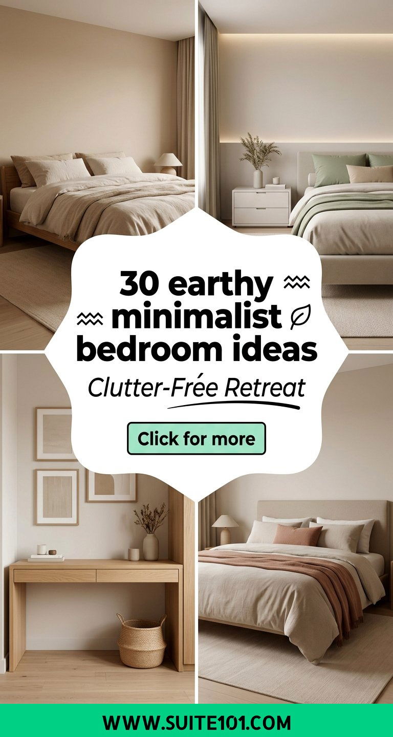 30 earthy minimalist bedroom ideas for a clutter-free retreat - 30 earthy minimalist bedroom ideas for a clutter-free retreat