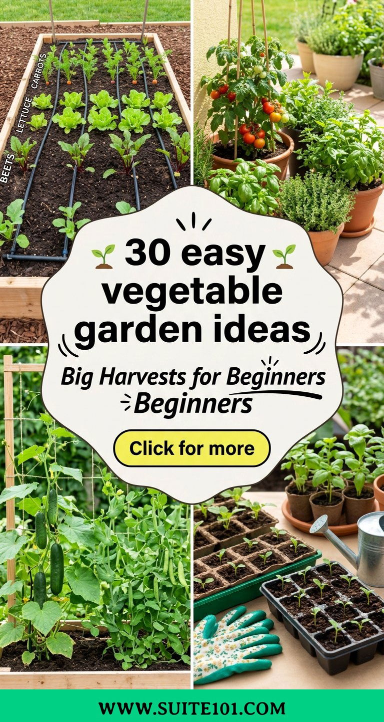 30 easy vegetable garden ideas for beginners with big harvests - 30 easy vegetable garden ideas for beginners with big harvests