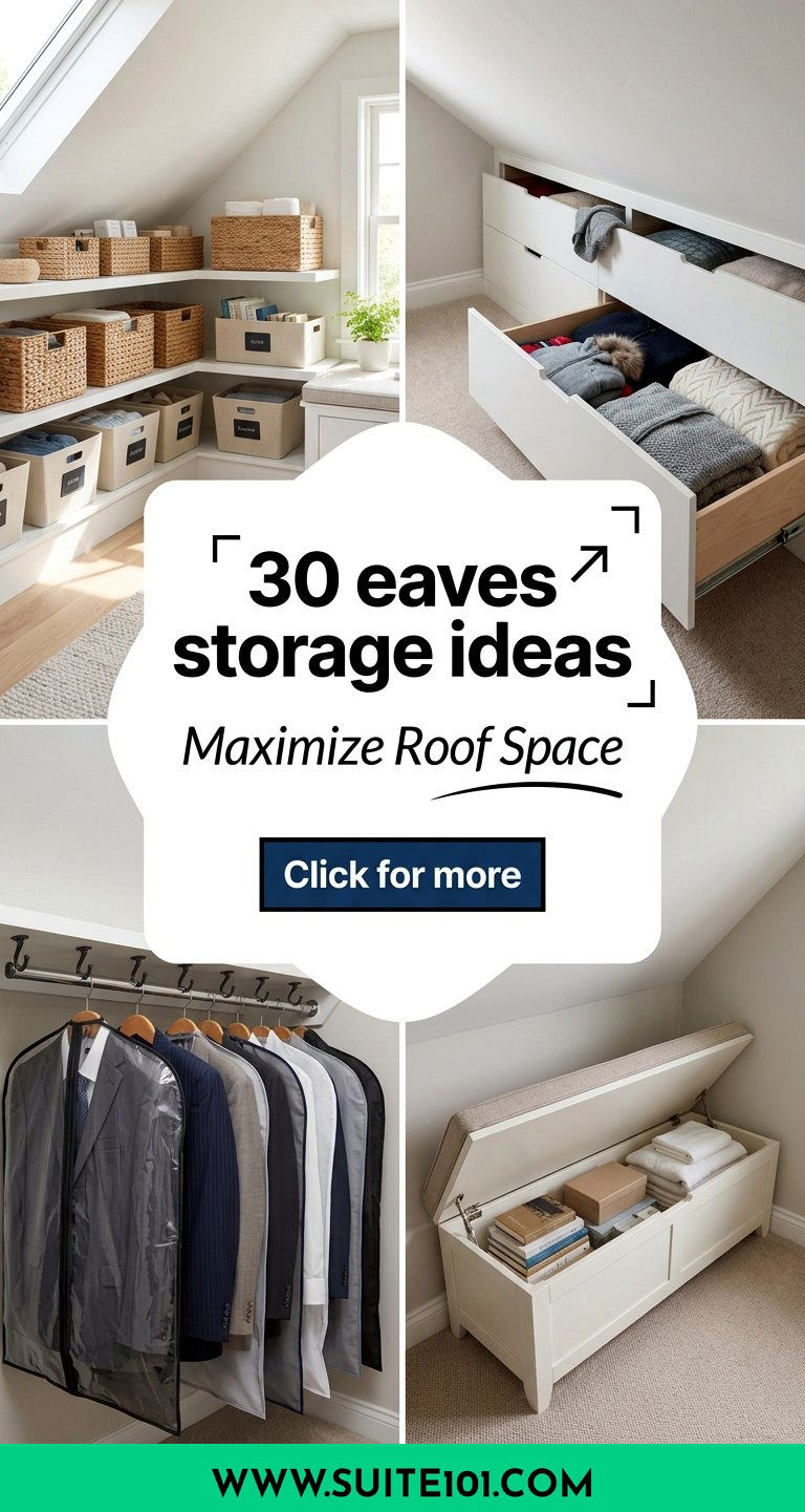 30 eaves storage ideas to maximize space under your roof - 30 eaves storage ideas to maximize space under your roof