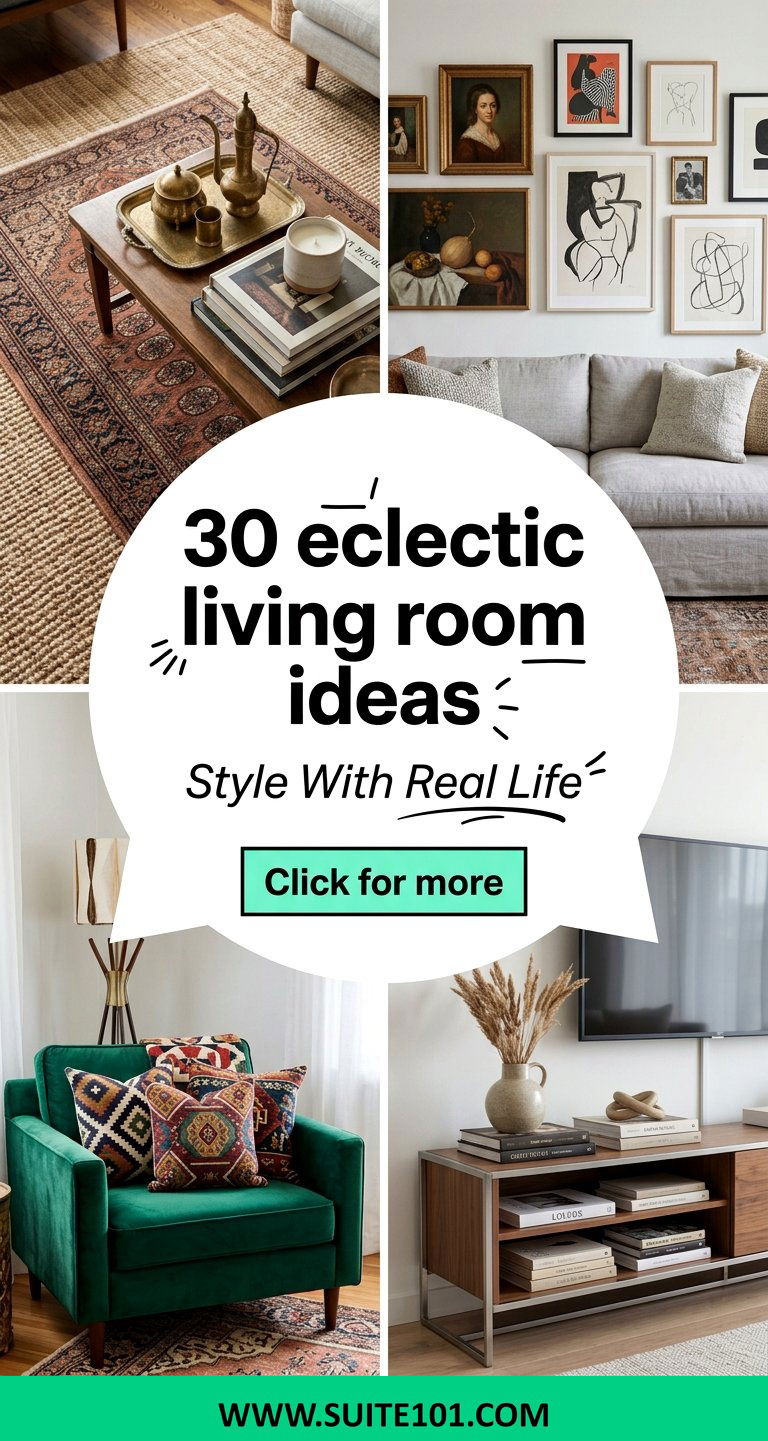 30 eclectic living room ideas for stylish lived-in vibes - 30 eclectic living room ideas for stylish, lived-in vibes