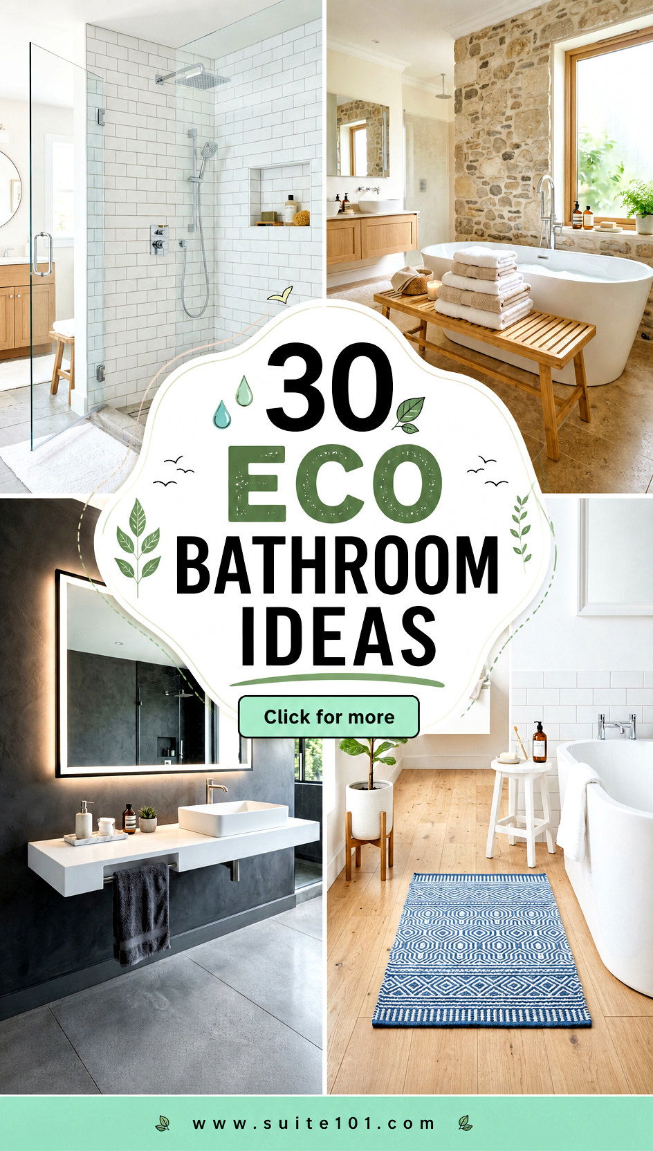 30 eco bathroom ideas for a cleaner greener daily routine - 30 eco bathroom ideas for a cleaner, greener daily routine