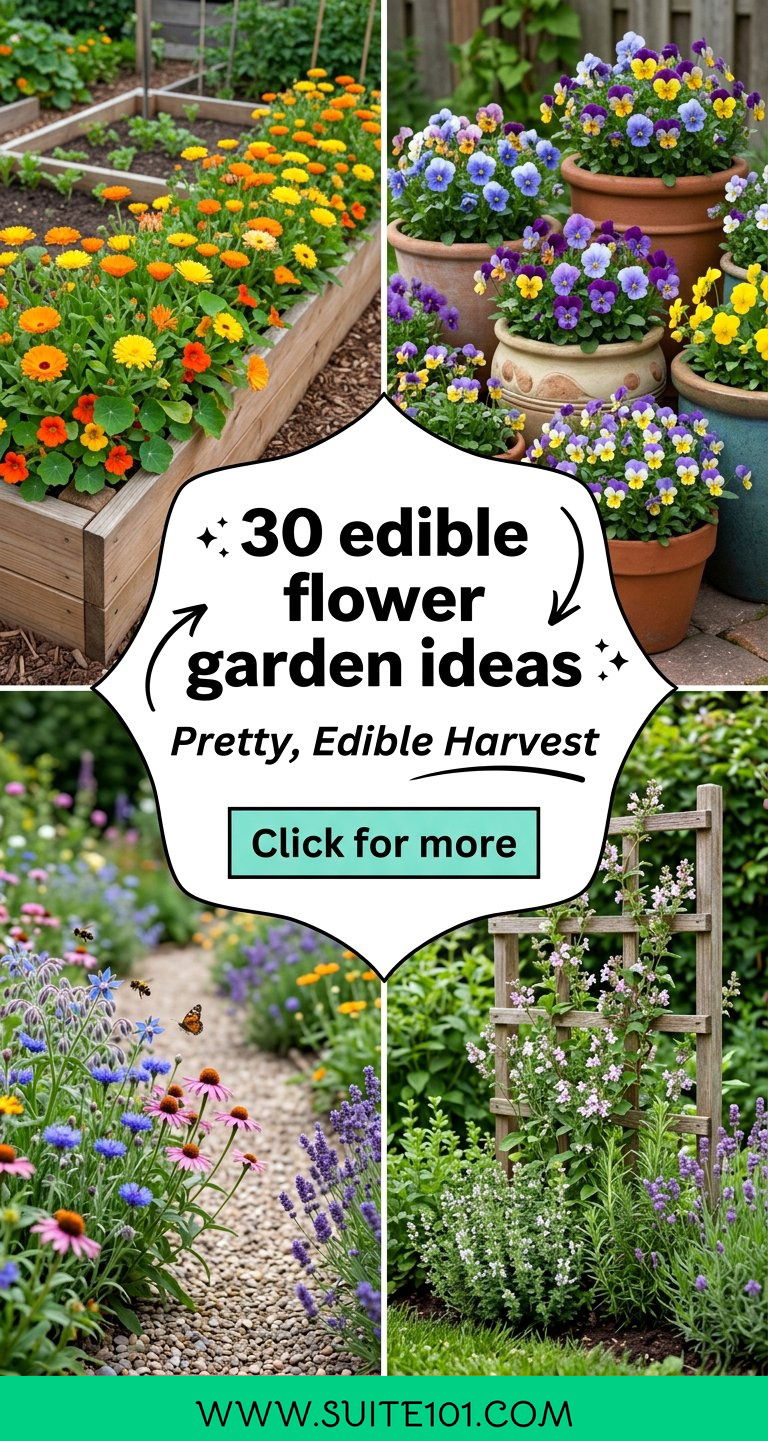 30 edible flower garden ideas for a Pretty Edible Harvest - 30 edible flower garden ideas for a Pretty, Edible Harvest