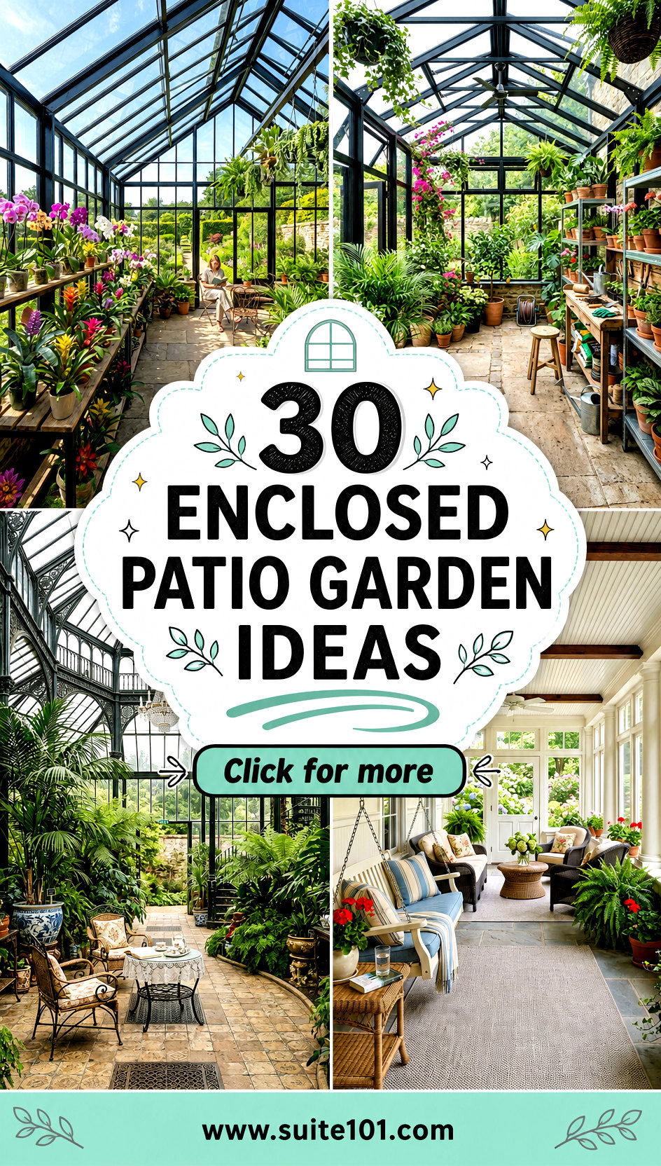 30 enclosed patio garden ideas for Year-Round Growing Indoors - 30 enclosed patio garden ideas for Year-Round Growing Indoors