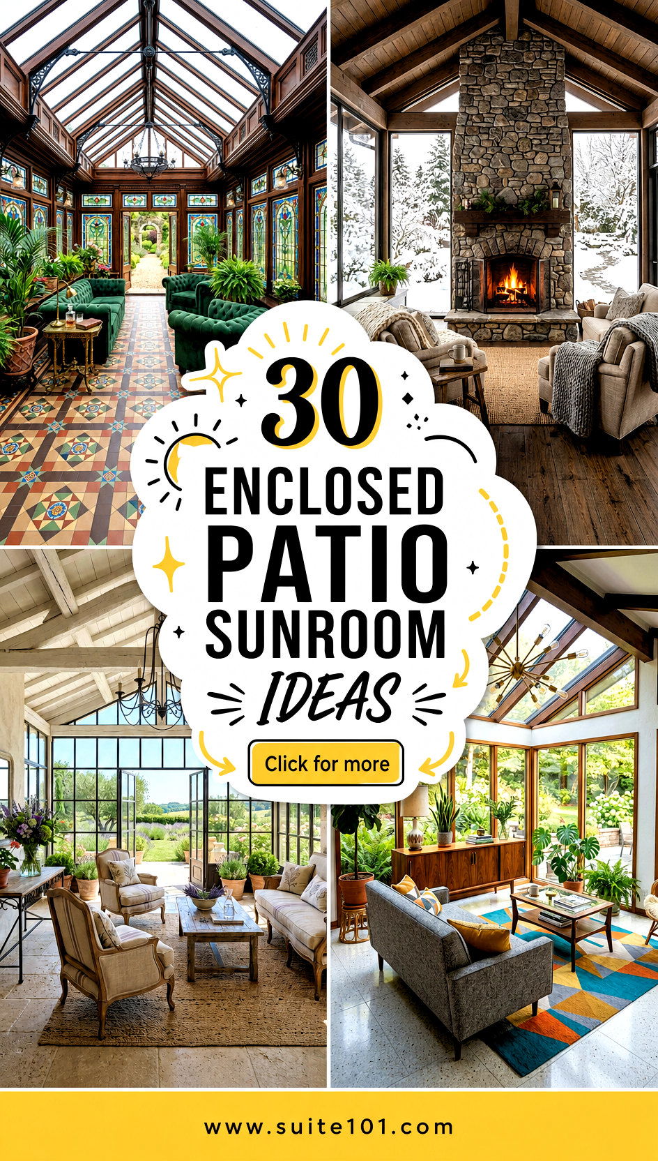 30 enclosed patio sunroom ideas for Bright Relaxing Retreats - 30 enclosed patio sunroom ideas for Bright, Relaxing Retreats