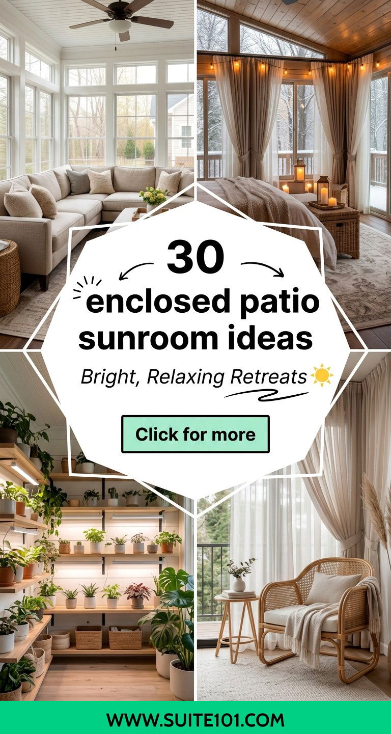 30 enclosed patio sunroom ideas for Bright Relaxing Retreats - 30 enclosed patio sunroom ideas for Bright, Relaxing Retreats