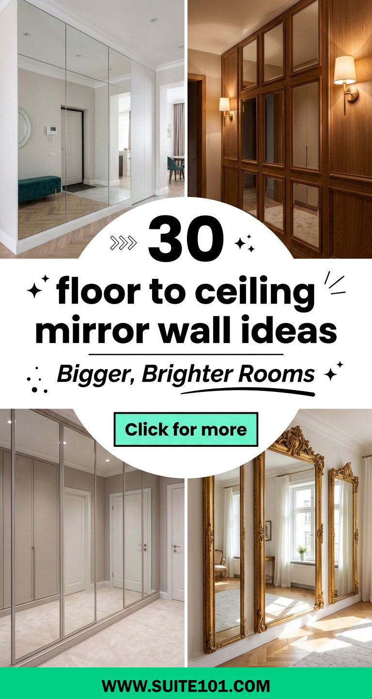 30 floor to ceiling mirror wall ideas Bigger Brighter Rooms - 30 floor to ceiling mirror wall ideas: Bigger, Brighter Rooms