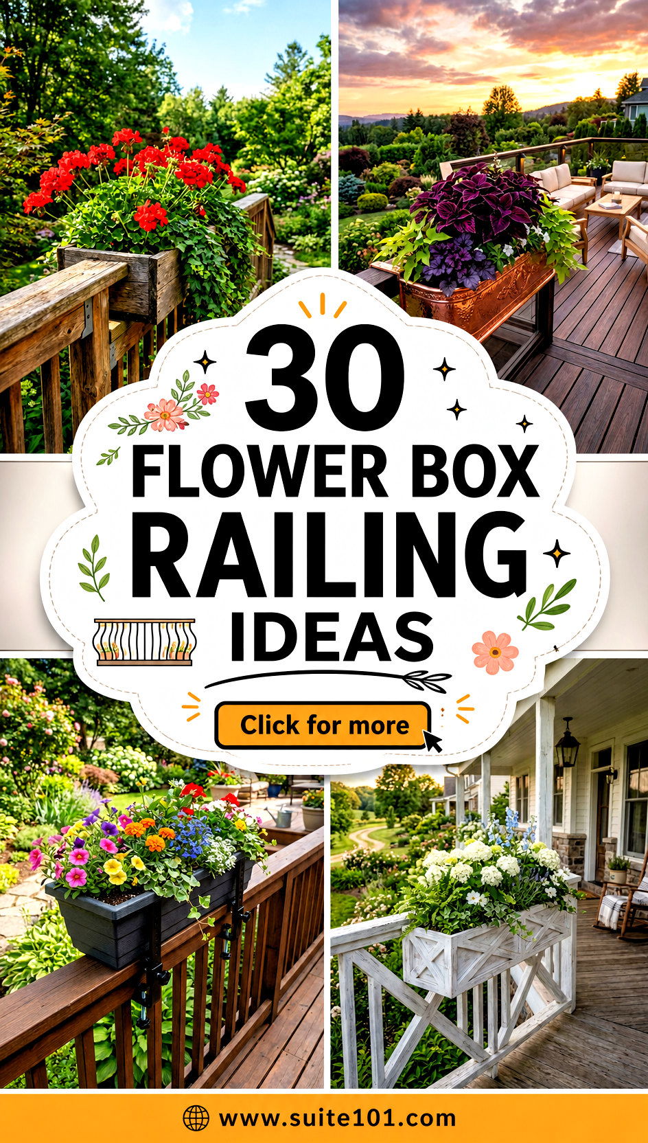 30 flower box railing ideas to Grow More in Small Spaces - 30 flower box railing ideas: to Grow More in Small Spaces