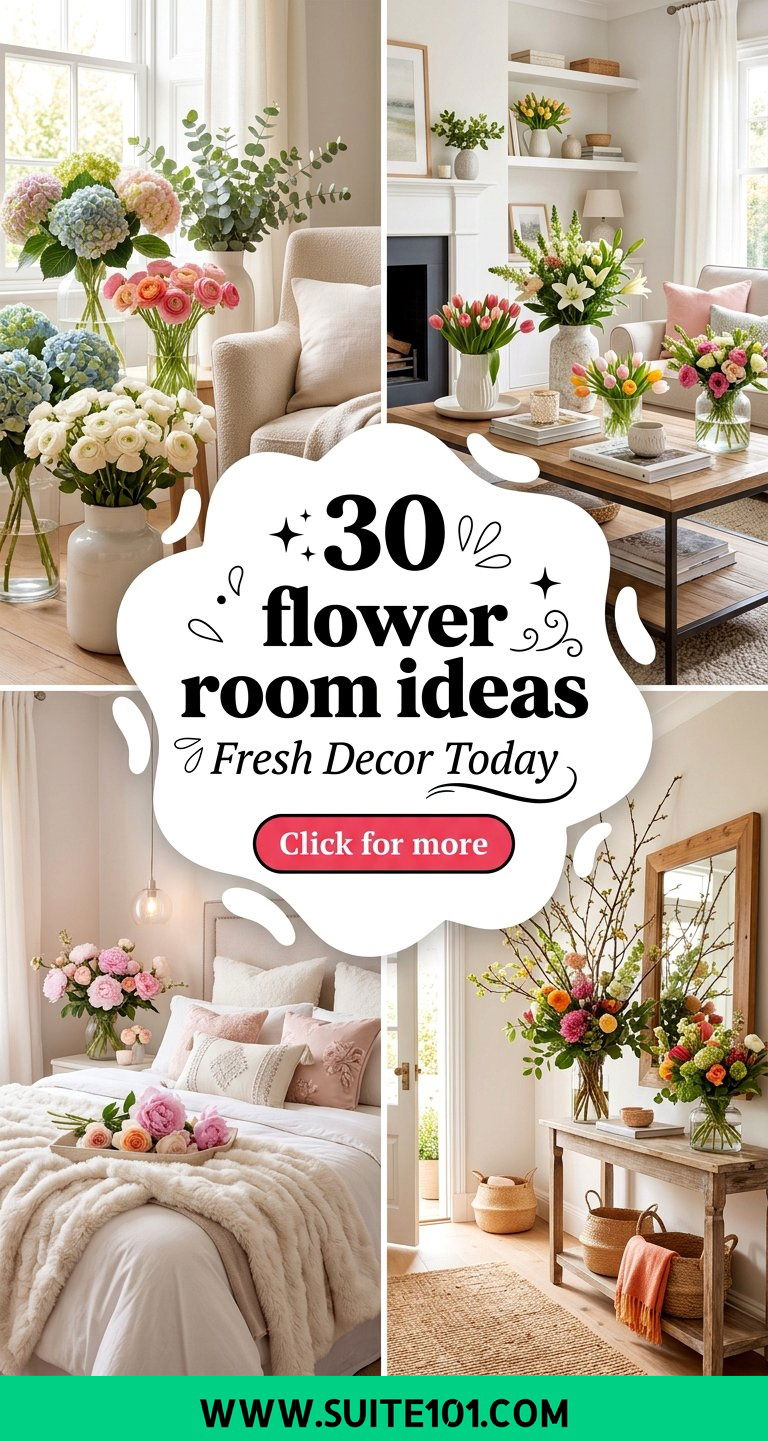 30 flower room ideas For Instant Fresh Decor at Home Today - 30 flower room ideas: For Instant Fresh Decor at Home Today