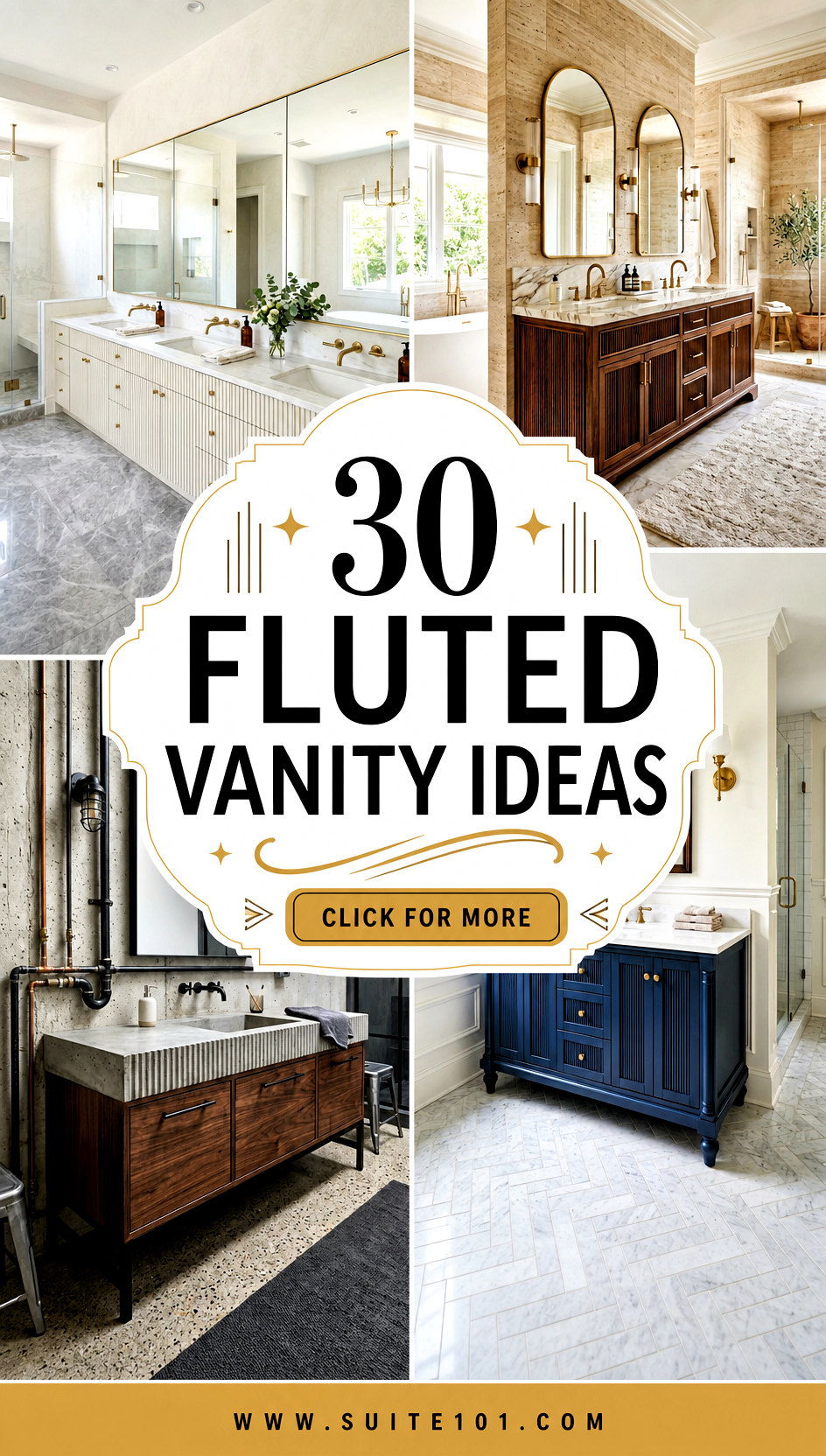30 fluted vanity ideas That Elevate Your Bathroom So Easily - 30 fluted vanity ideas: That Elevate Your Bathroom So Easily