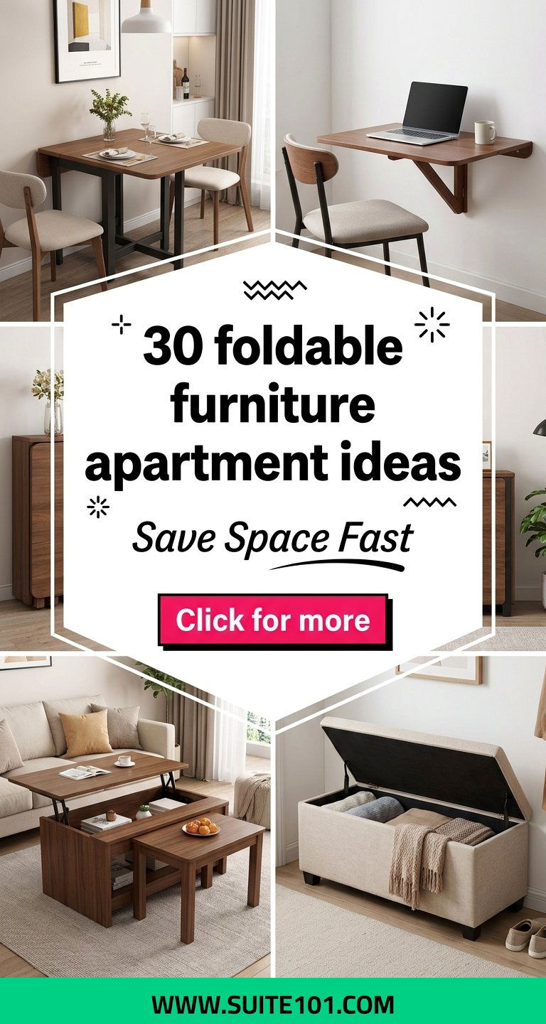 30 foldable furniture apartment ideas to Save Space Fast - 30 foldable furniture apartment ideas: to Save Space Fast