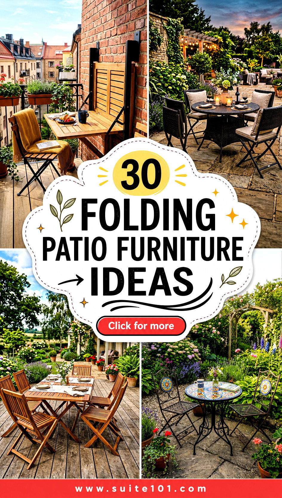 30 folding patio furniture ideas for Easy Outdoor Setups - 30 folding patio furniture ideas: for Easy Outdoor Setups