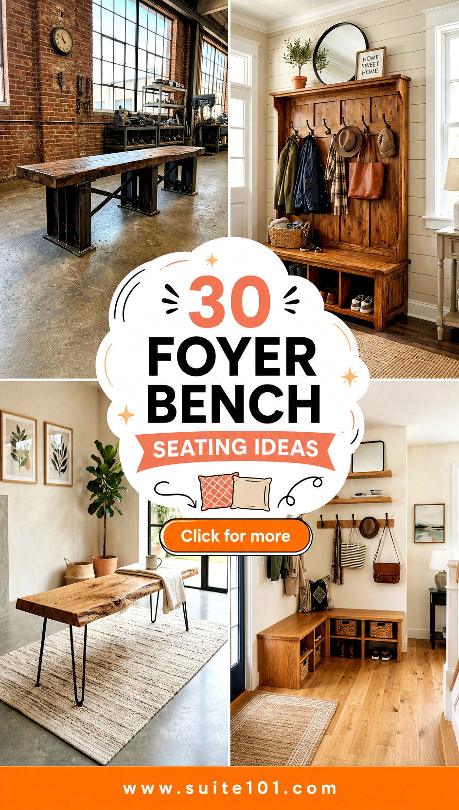 30 foyer bench seating ideas For Cozy Entryway Moments Every Day - 30 foyer bench seating ideas For Cozy Entryway Moments Every Day