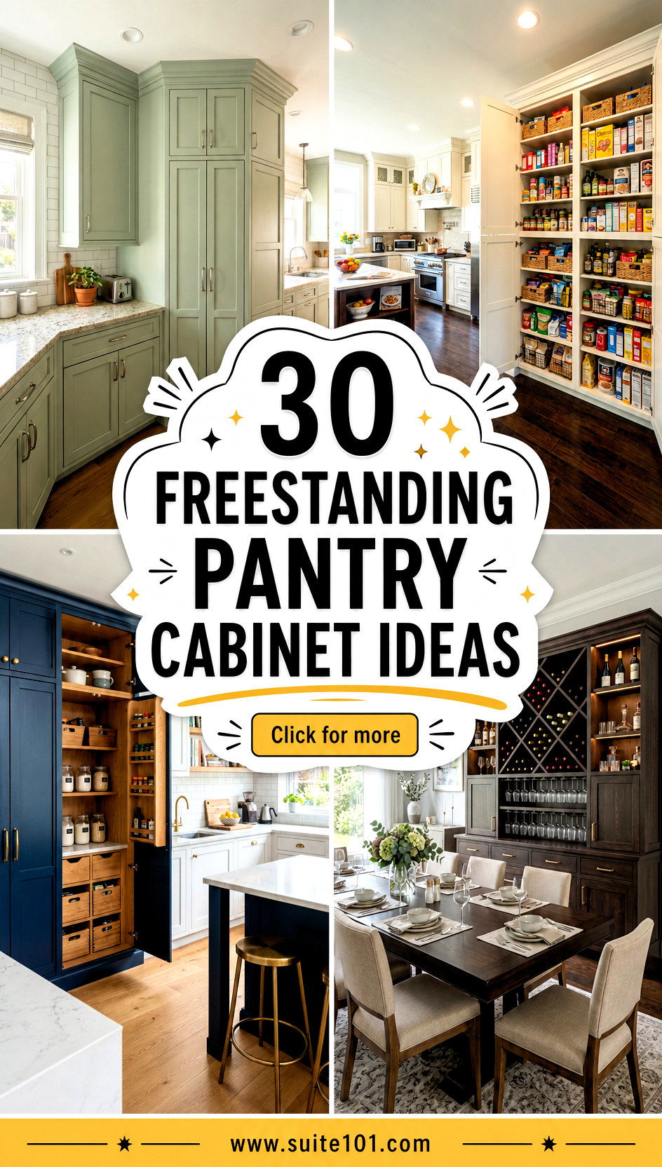 30 freestanding pantry cabinet ideas For Smarter Storage Anywhere - 30 freestanding pantry cabinet ideas For Smarter Storage Anywhere