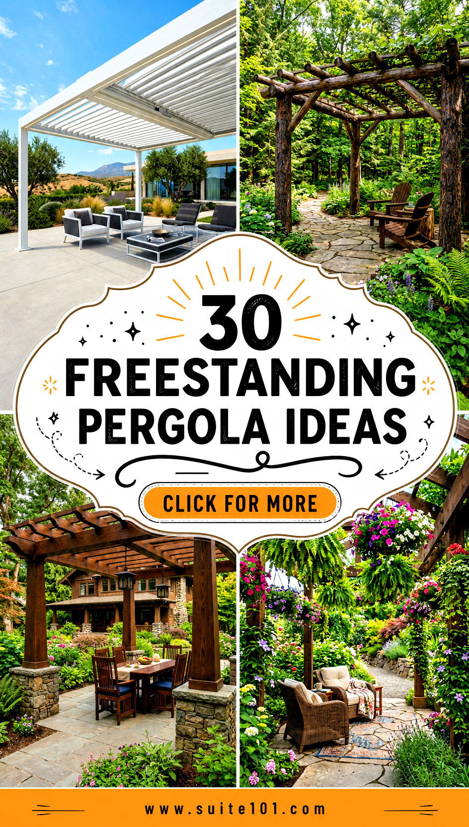 30 freestanding pergola ideas For Stylish Shade And Dining - 30 freestanding pergola ideas For Stylish Shade And Dining
