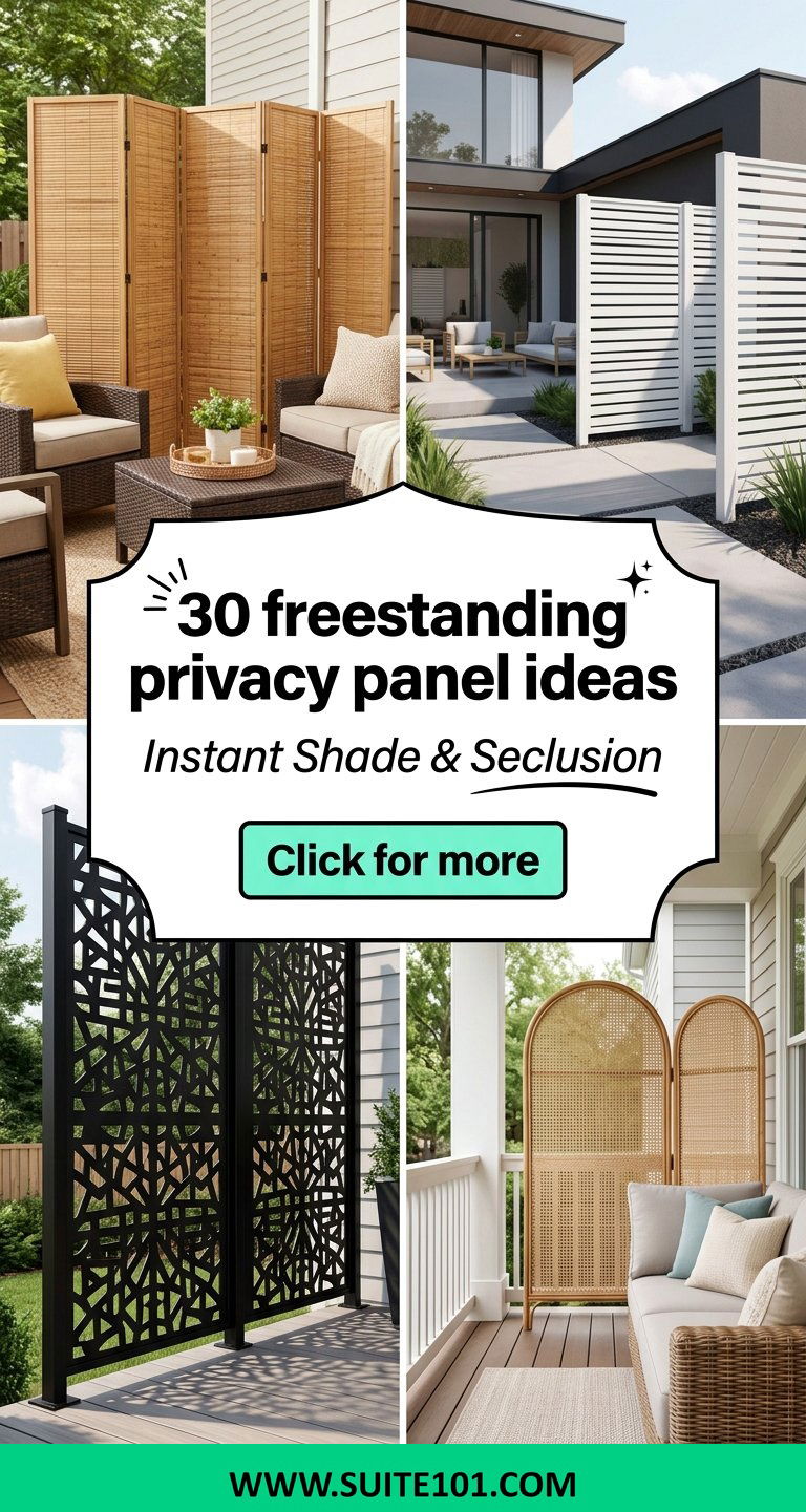 30 freestanding privacy panel ideas For Instant Backyard Privacy - 30 freestanding privacy panel ideas For Instant Backyard Privacy