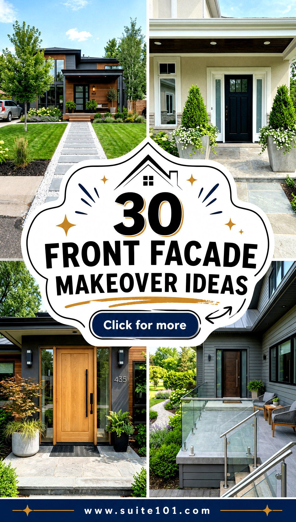 30 front facade makeover ideas modernize your curb appeal fast - 30 front facade makeover ideas: modernize your curb appeal fast
