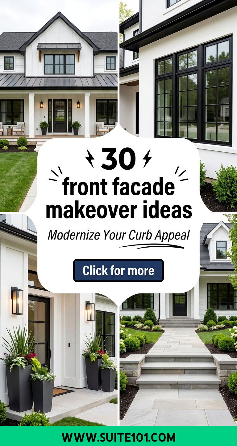 30 front facade makeover ideas modernize your curb appeal fast - 30 front facade makeover ideas: modernize your curb appeal fast