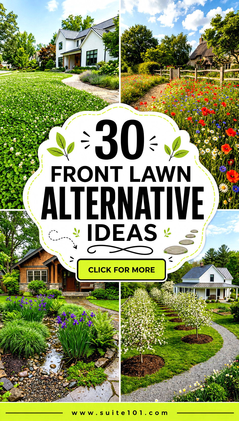 30 front lawn alternative ideas for a Low-Maintenance Dream Yard - 30 front lawn alternative ideas for a Low-Maintenance Dream Yard