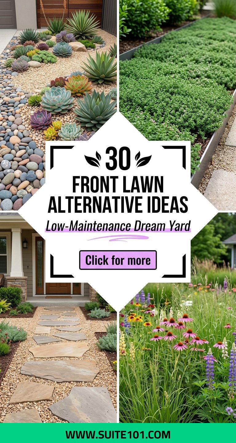 30 front lawn alternative ideas for a Low-Maintenance Dream Yard - 30 front lawn alternative ideas for a Low-Maintenance Dream Yard