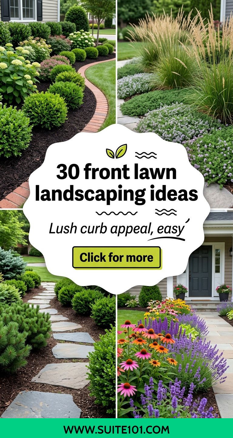 30 front lawn landscaping ideas lush curb appeal without hassle - 30 front lawn landscaping ideas: lush curb appeal without hassle
