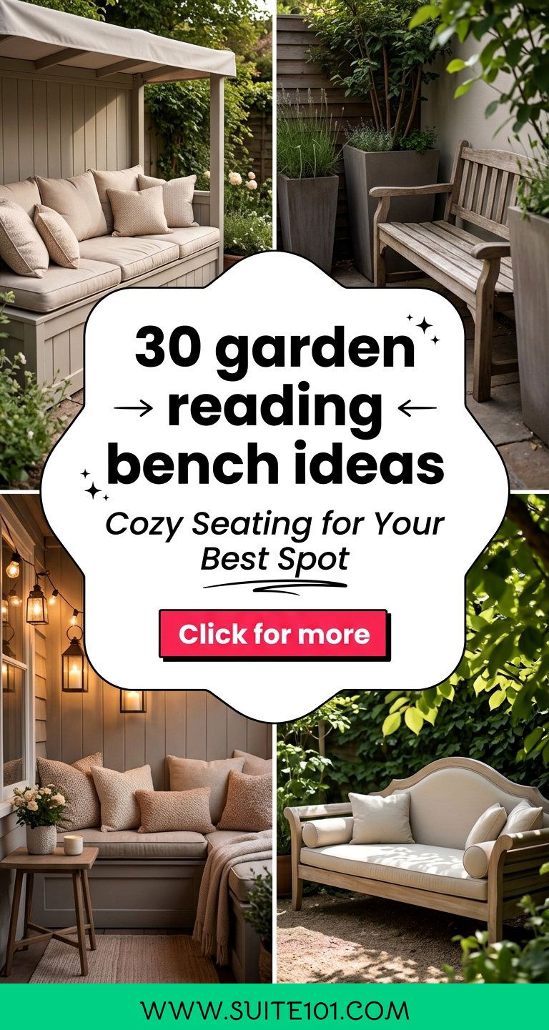 30 garden reading bench ideas Cozy Seating for Your Best Spot - 30 garden reading bench ideas: Cozy Seating for Your Best Spot