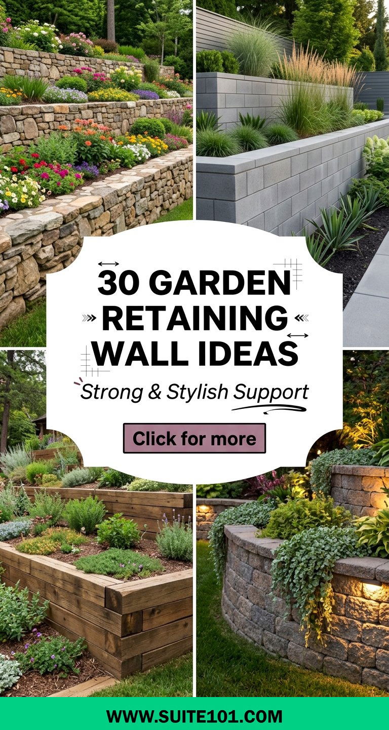 30 garden retaining wall ideas Strong Stylish Support for Slopes - 30 garden retaining wall ideas: Strong, Stylish Support for Slopes