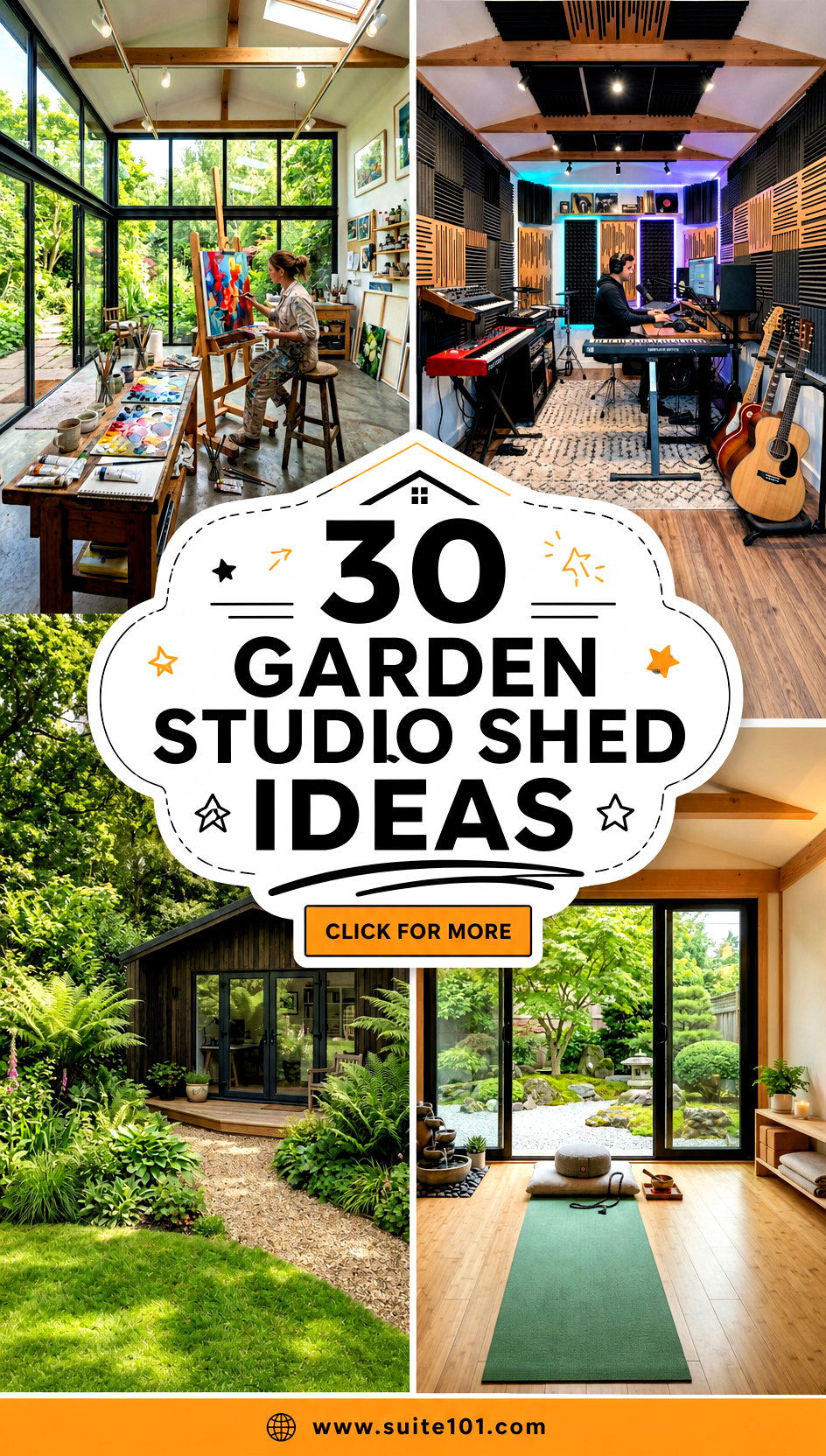 30 garden studio shed ideas Stylish Ways to Build Yours - 30 garden studio shed ideas: Stylish Ways to Build Yours