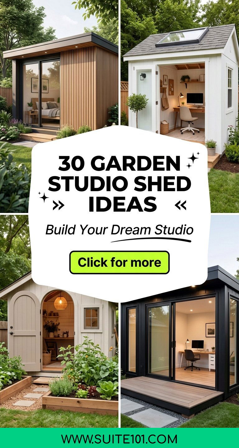 30 garden studio shed ideas Stylish Ways to Build Yours - 30 garden studio shed ideas: Stylish Ways to Build Yours